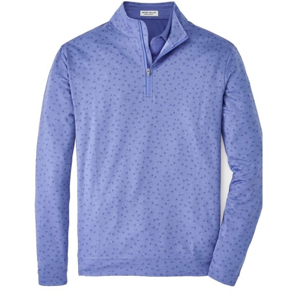 Peter Millar Youth 1/4 Zip Perth Performance Fabric Golf Cart Pullover NEW L $75